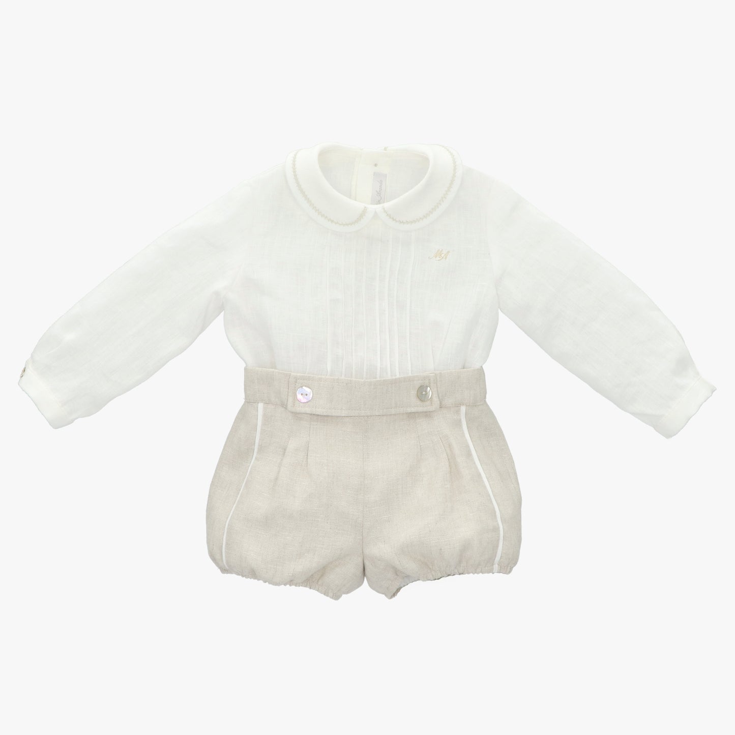 Conjunto de Lino Manga Larga
