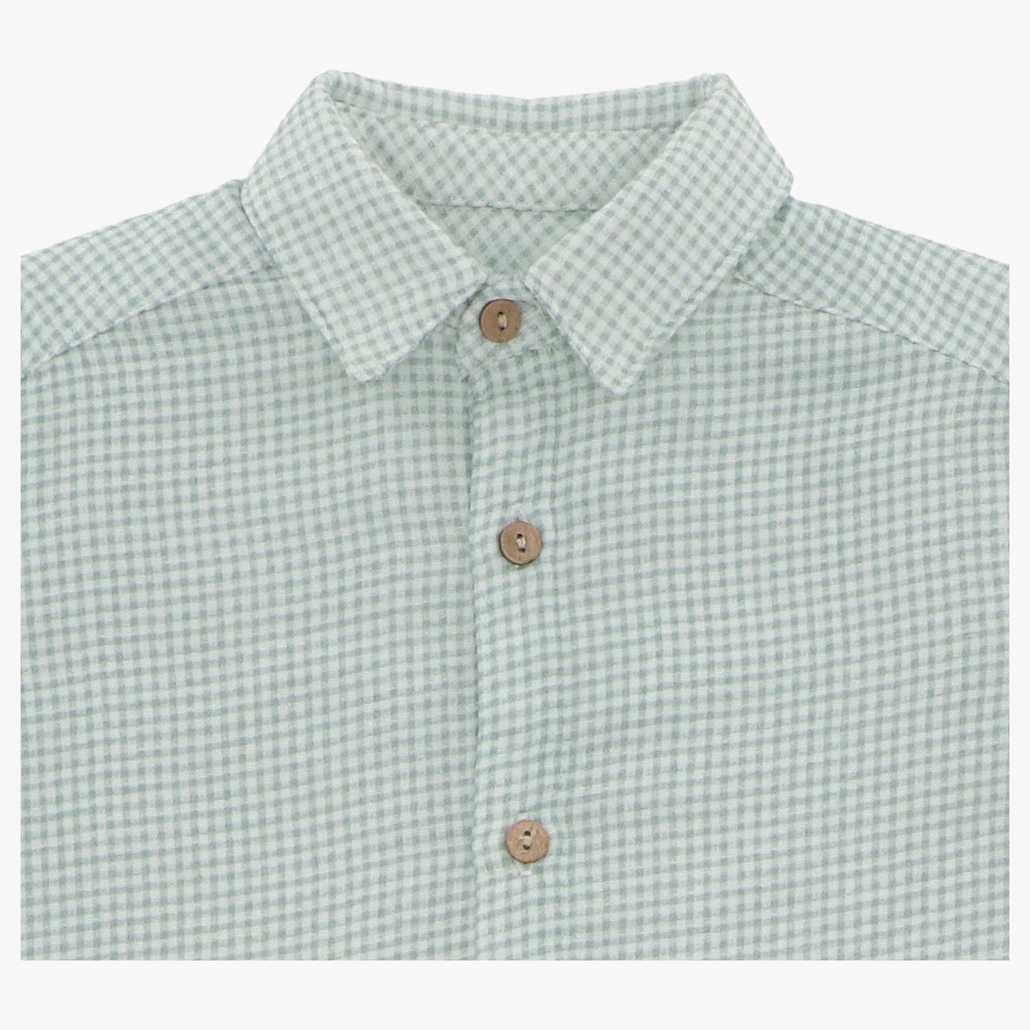Conjunto Bermuda de Pana y Camisa de Cuadros Manga Larga