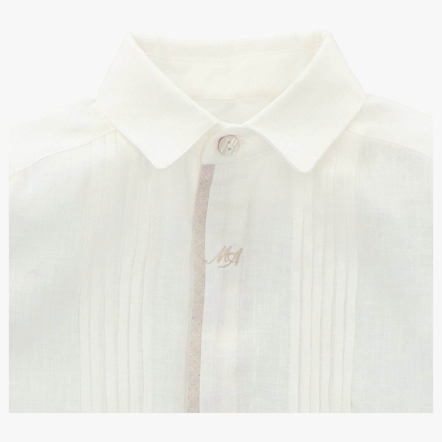 Conjunto de Lino Bermuda y Camisa Manga Larga