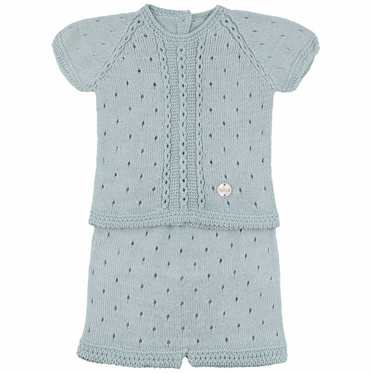 Conjunto Perle Manga Corta Verde Menta