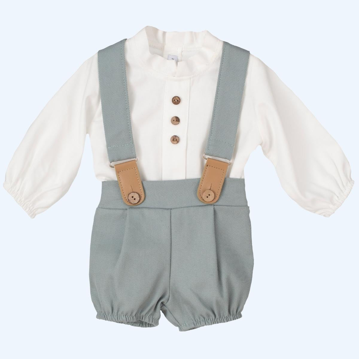 Conjunto Tirantes Verde Empolvado
