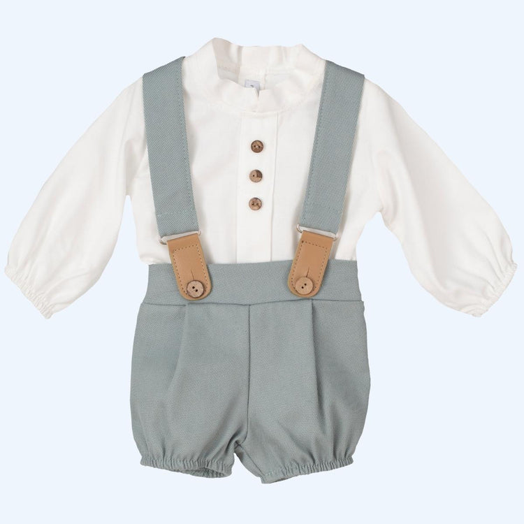 Conjunto de Tirantes Verde Empolvado