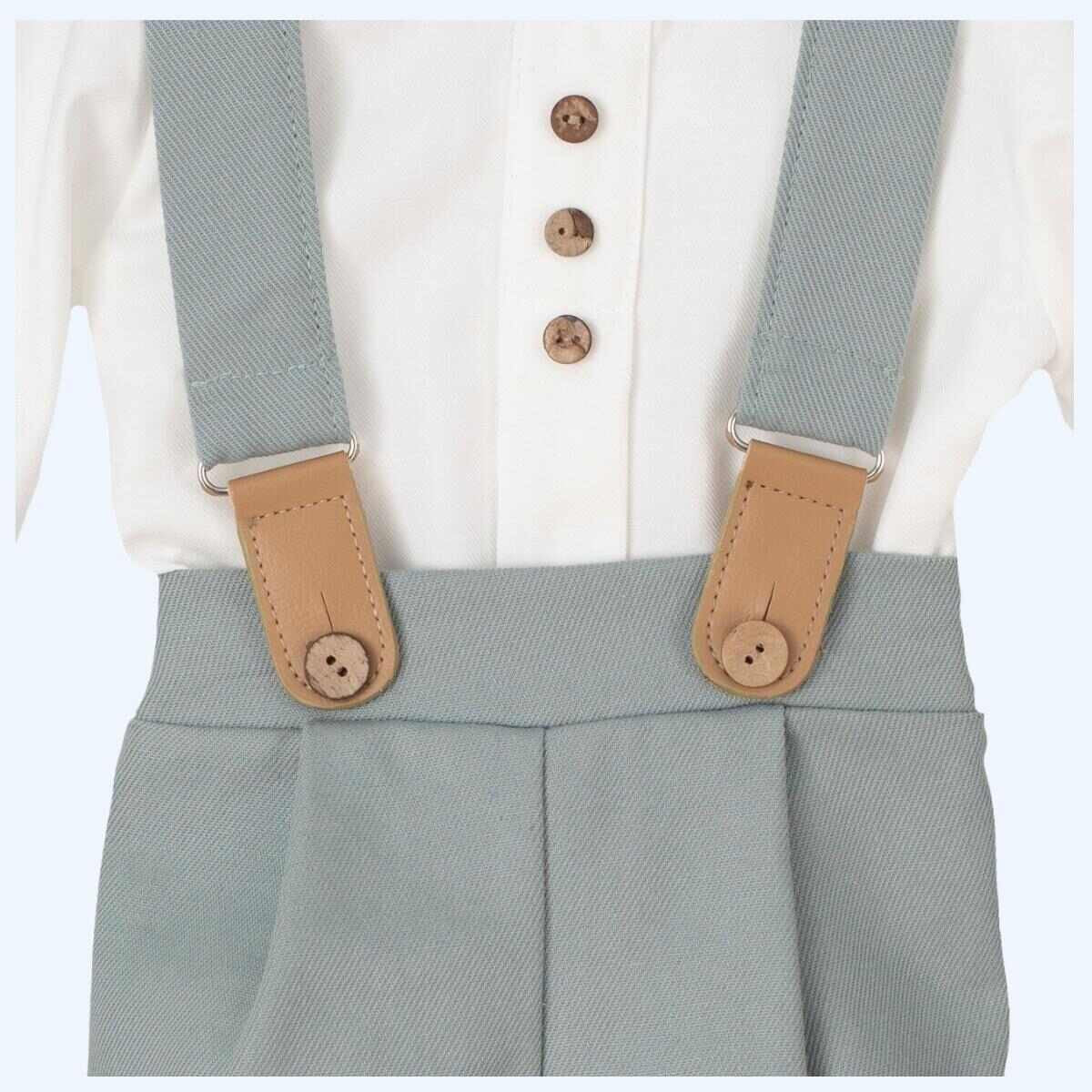Conjunto Tirantes Verde Empolvado