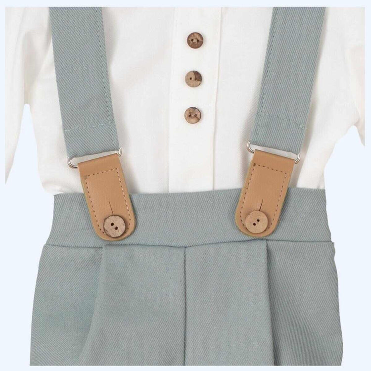 Conjunto de Tirantes Verde Empolvado
