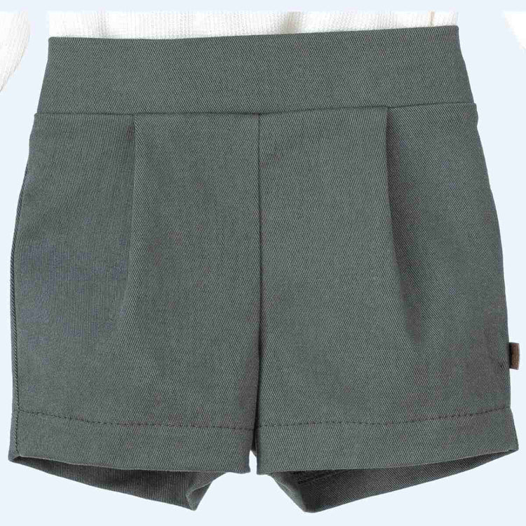 Conjunto Manga Larga con Bermuda Verde Olivo