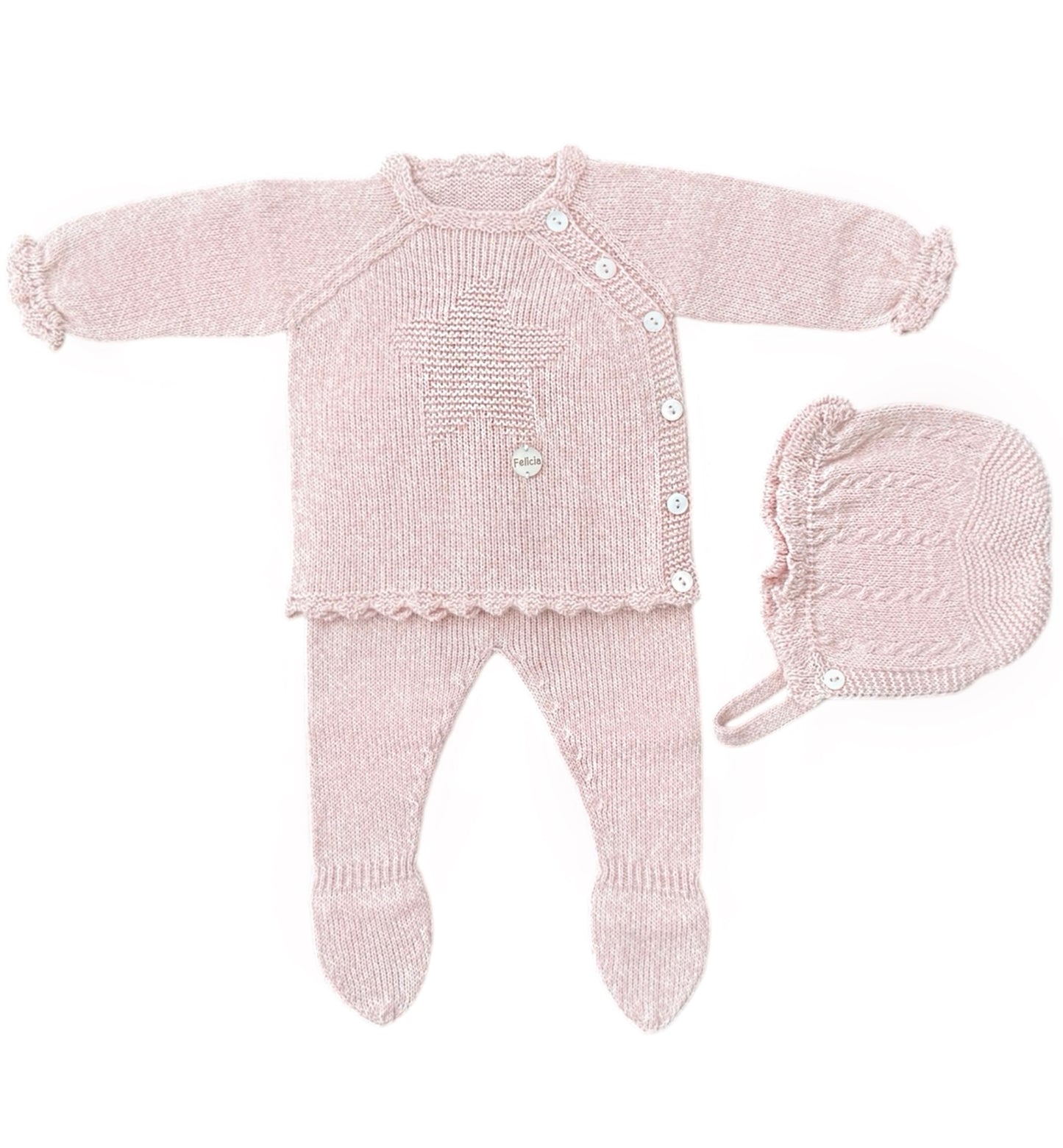 Conjunto Perle Estrella Rosado con Capota a Juego