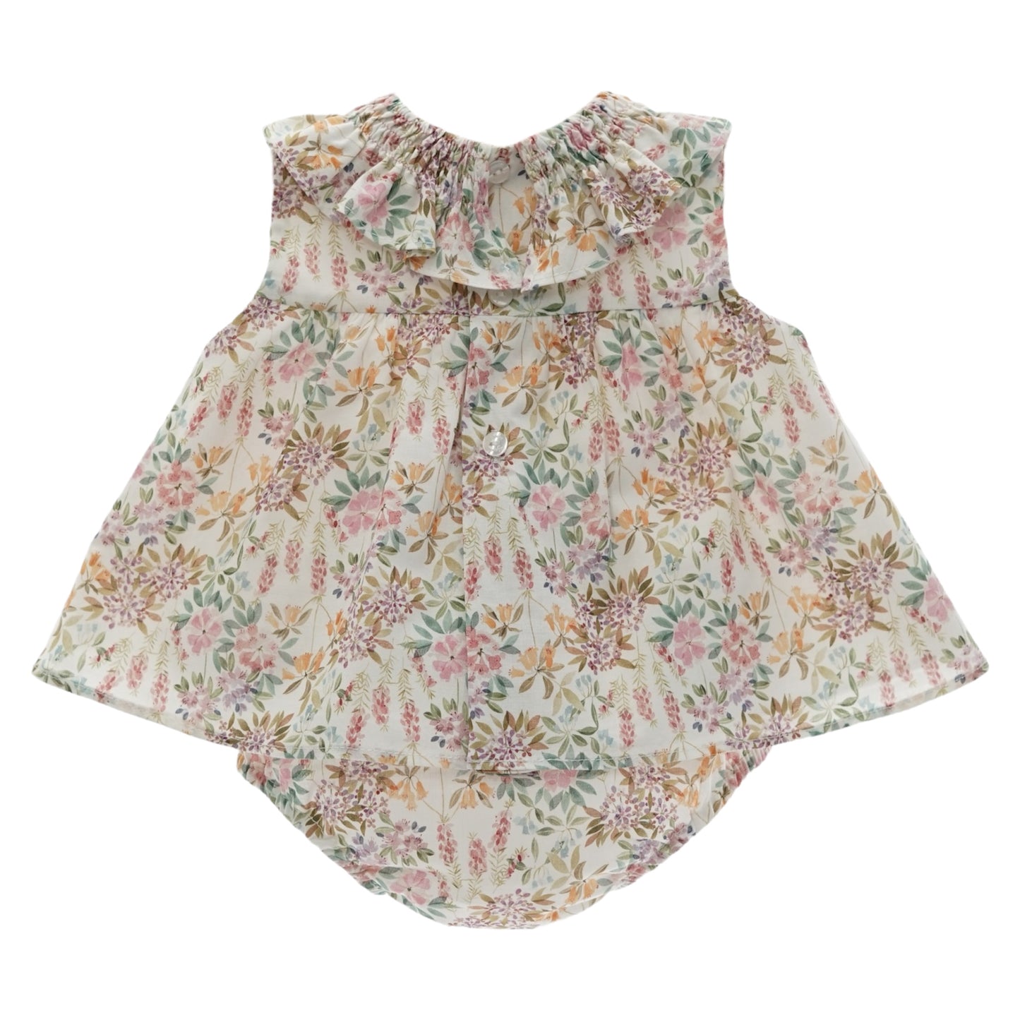Jesusito Merlin Estampado Floral con Capota y Braguita