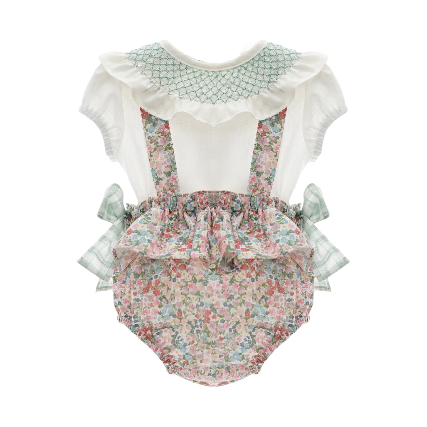 Conjunto de Ranita Lancelot con Camisa Nido de Abeja