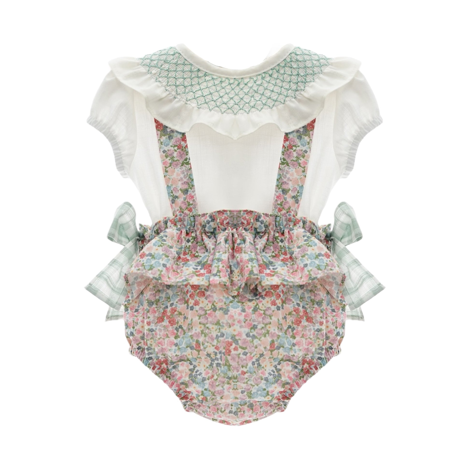 Conjunto de Ranita Lancelot con Camisa Nido de Abeja