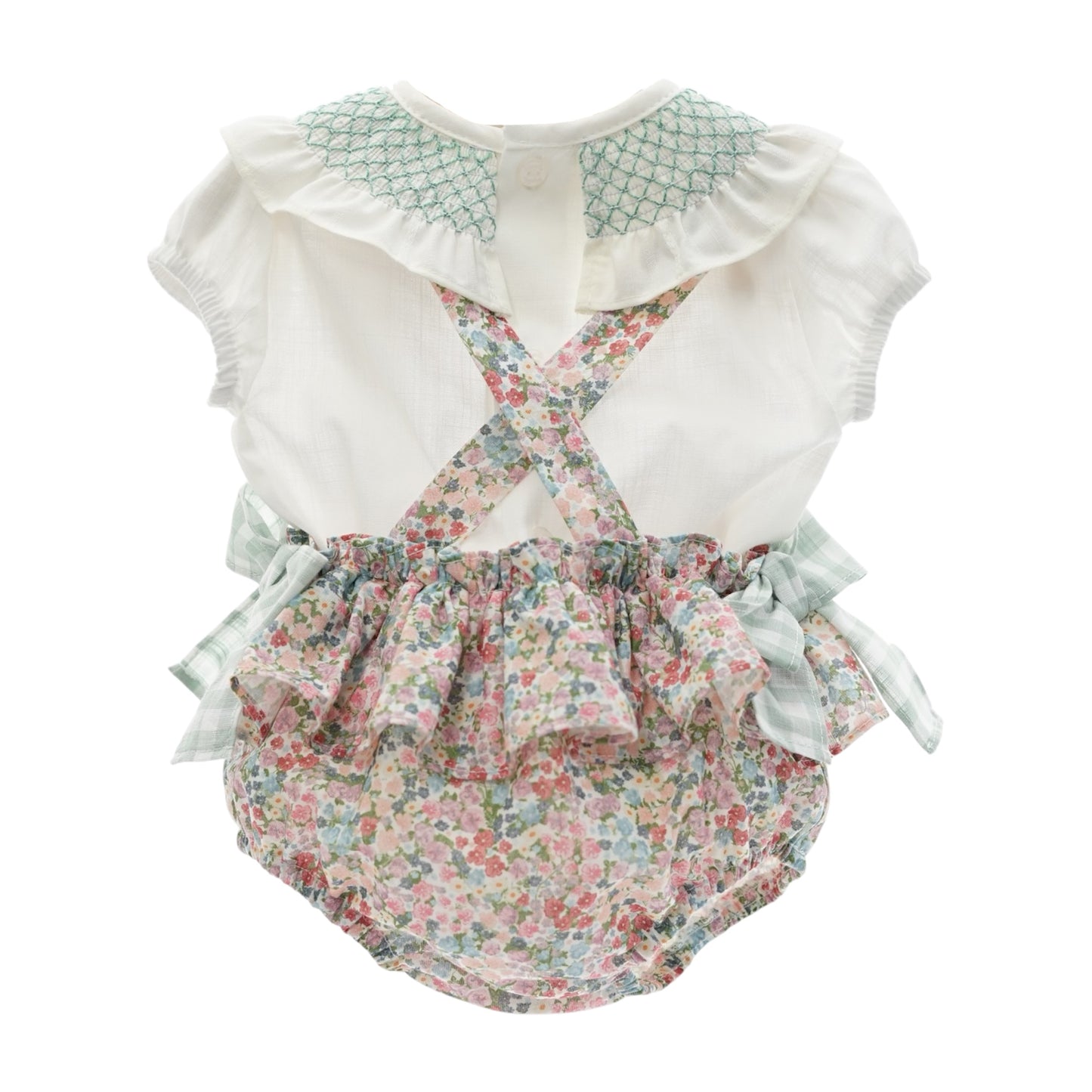 Conjunto de Ranita Lancelot con Camisa Nido de Abeja
