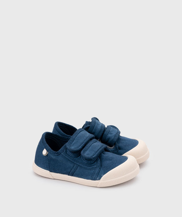 Zapato Lona Marino con Cierre Magico