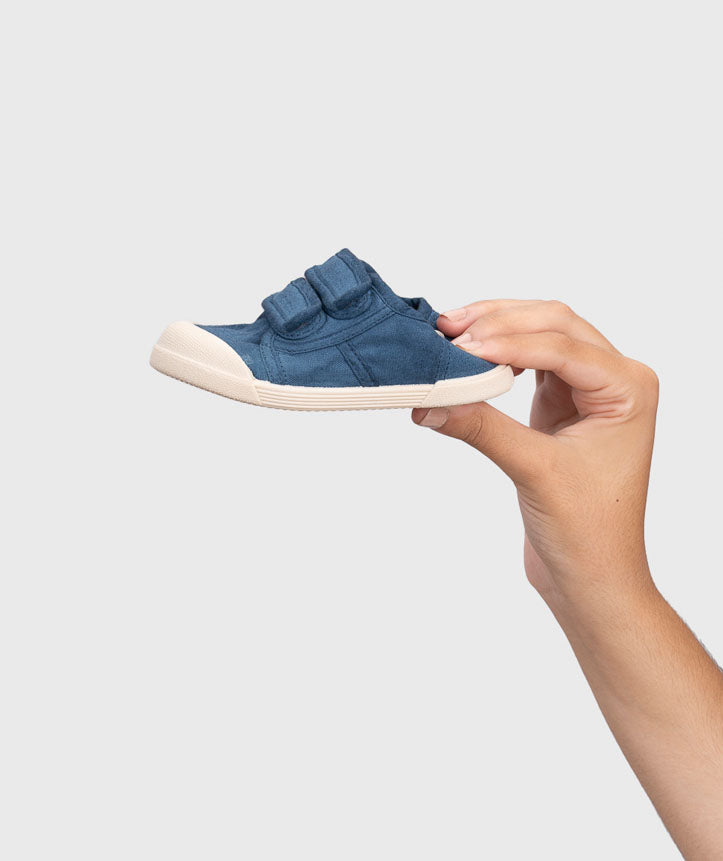 Zapato Lona Marino con Cierre Magico