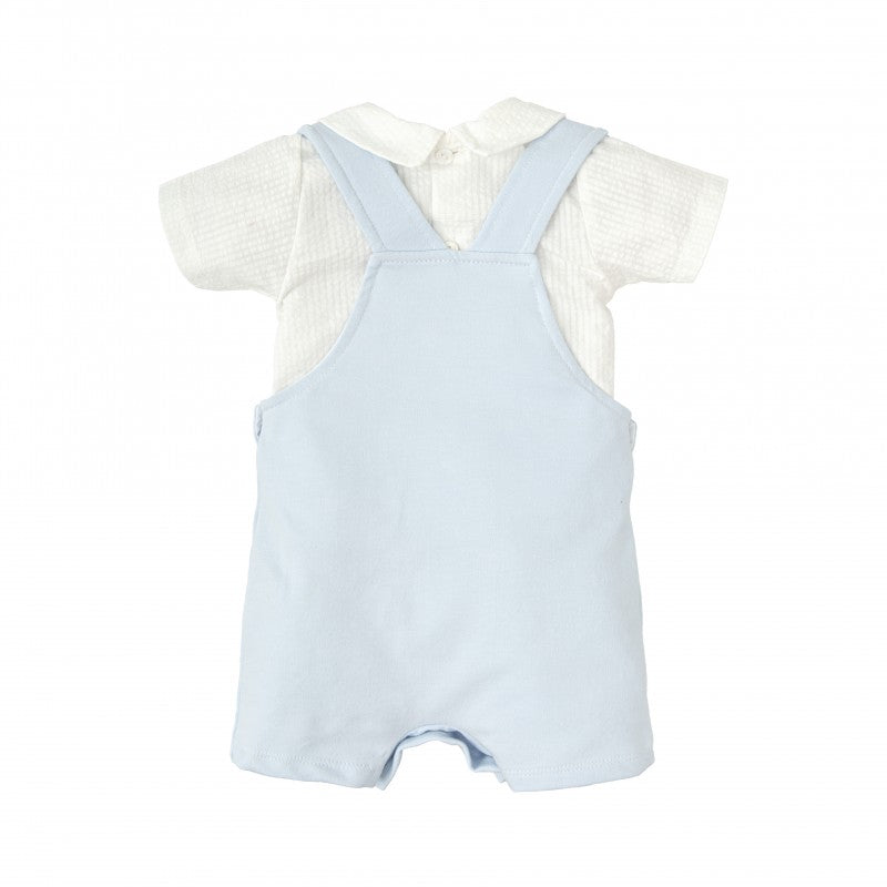 Conjunto de Peto Corto Celeste y Camisa Viento