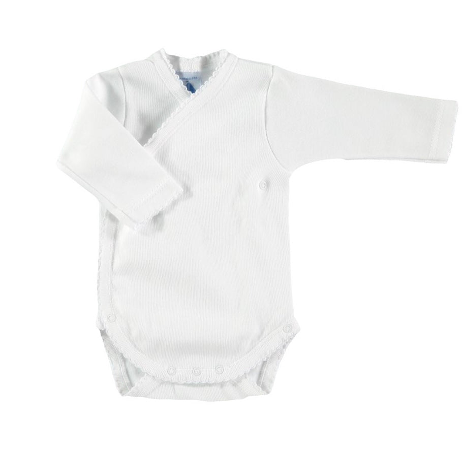 Body Kimono Blanco Acanalado