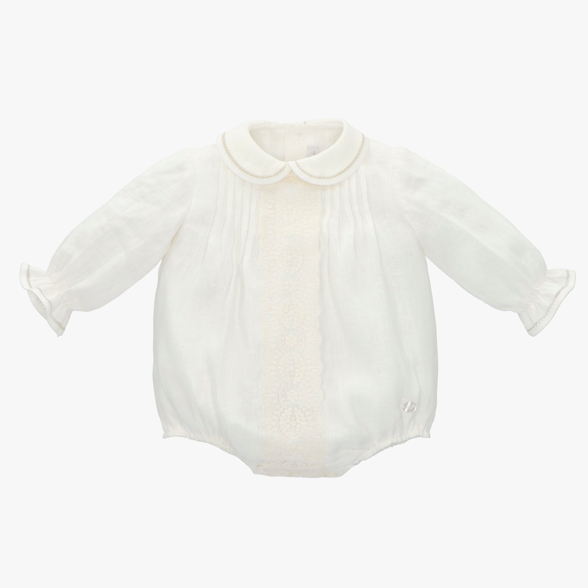 Pelele de Lino Marfil Ceremonia