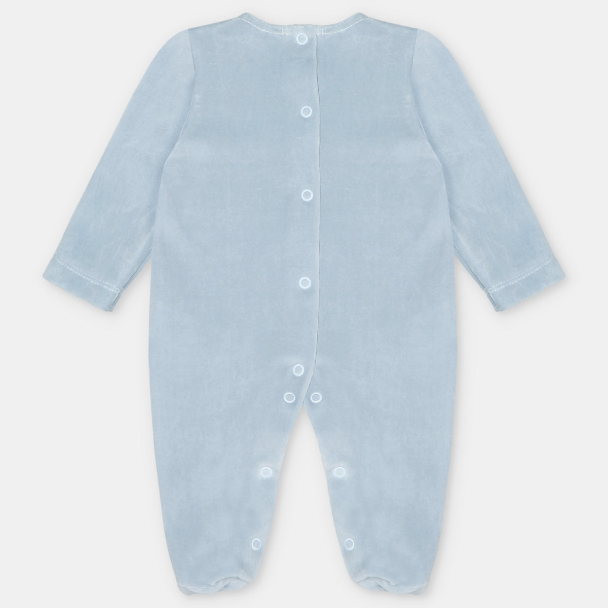Pijama Terciopelo Azul Empolvado Coleccion Yernes