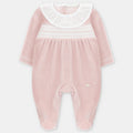Pijama Velvet Rosa Empolvado con Nido de Abeja