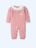 Pijama Tejida Blossom con Blonda Bordada
