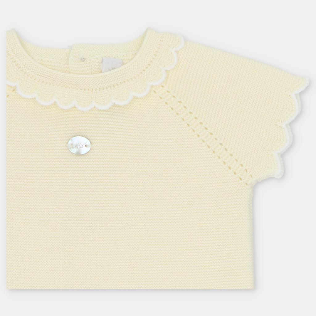 Conjunto de Punto Amarillo Pastel con Cubre Panal Winnipeg