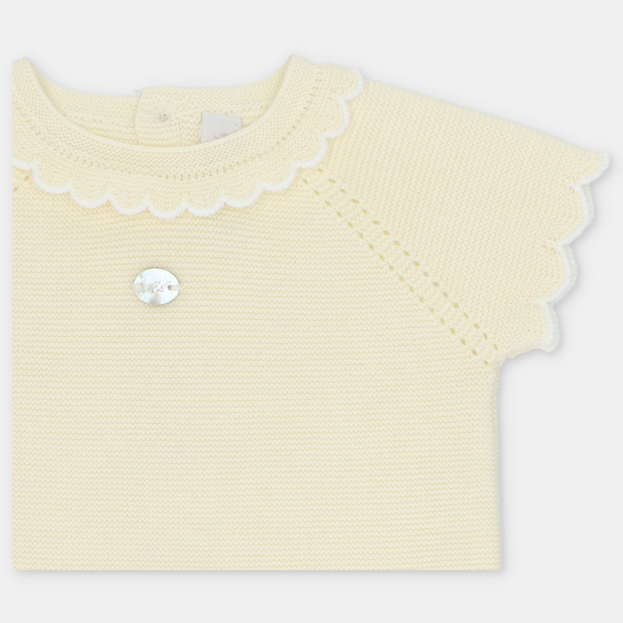 Conjunto de Punto Amarillo Pastel con Cubre Panal Winnipeg