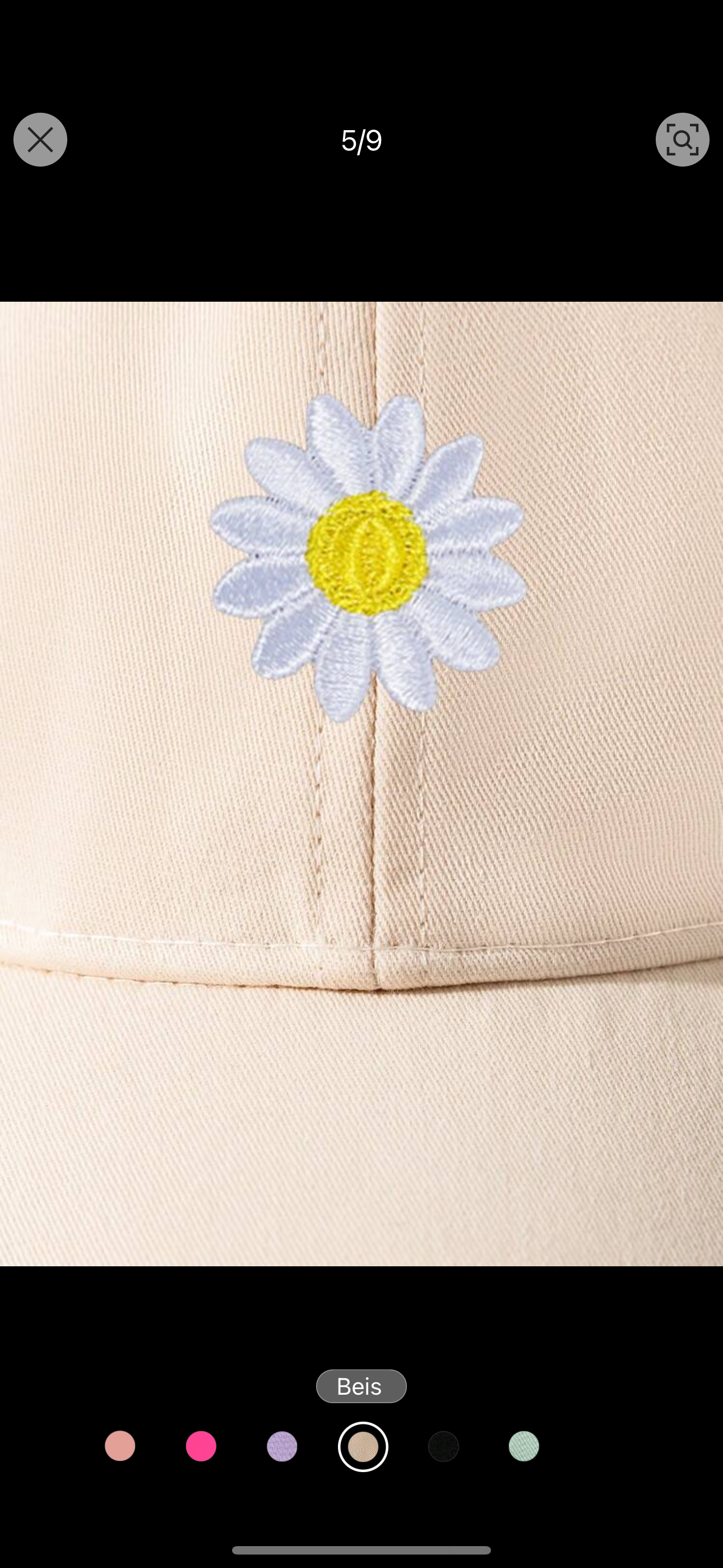 Gorra de Margarita Crema