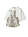 Conjunto de Tirantes Tierra con Camisa Cuello Peter Pan Natural Trenz