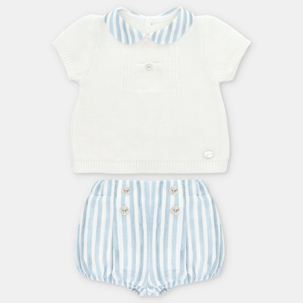 Conjunto Camisa de Punto con Bombacho de Rayas Surrey