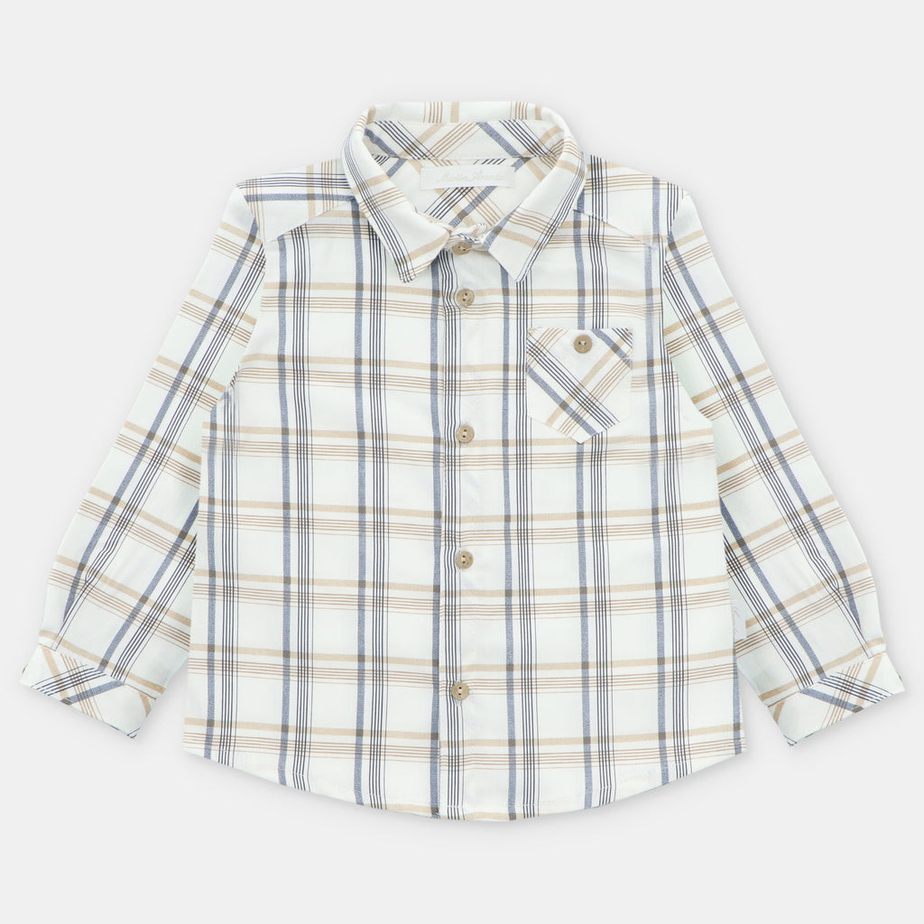 Camisa Cuadros Azul Noche Leicester