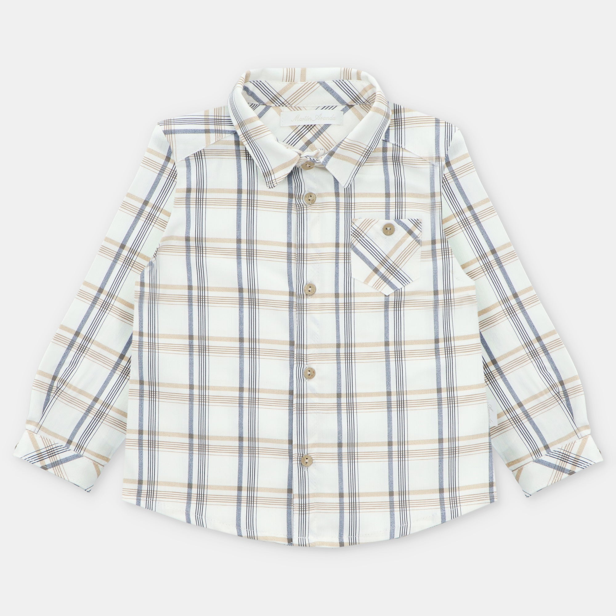 Camisa Cuadros Azul Noche Leicester