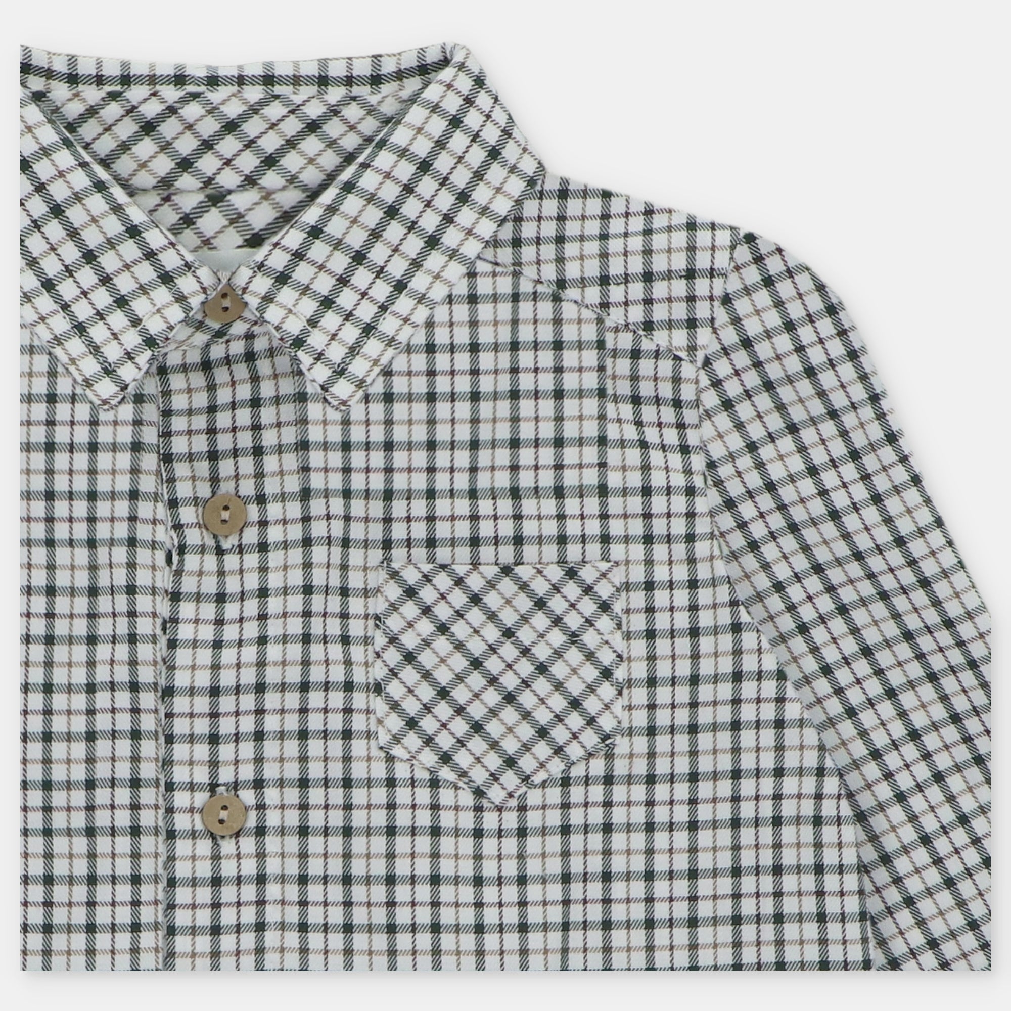 Camisa Cuadros Verde Brighton