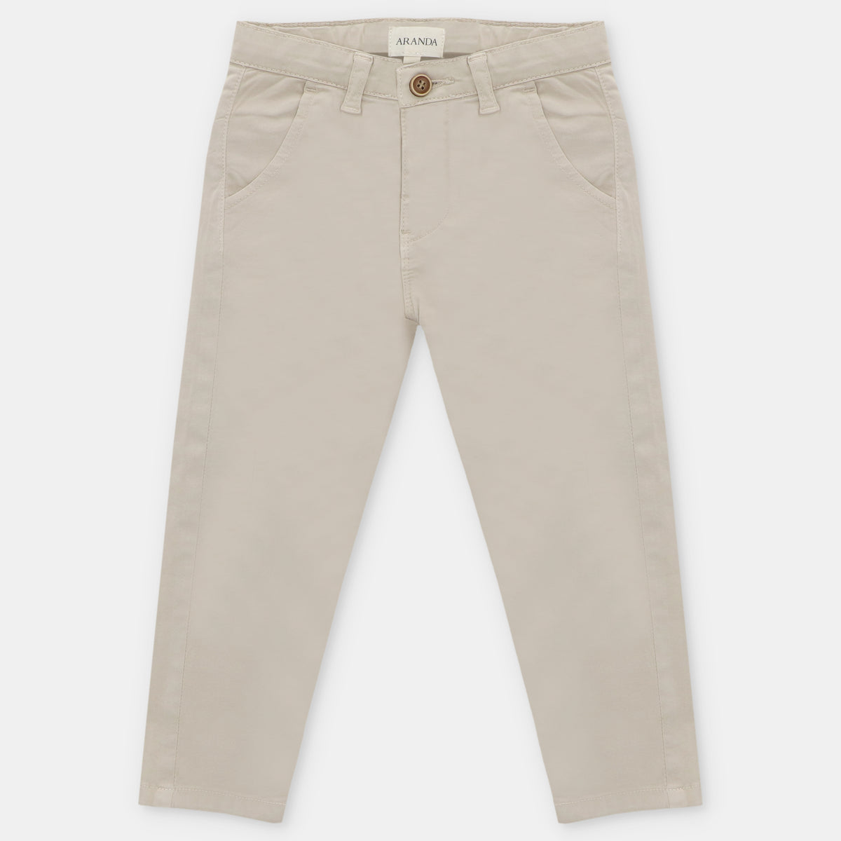 Pantalon Chino Sarga Beige Coleccion Caravia