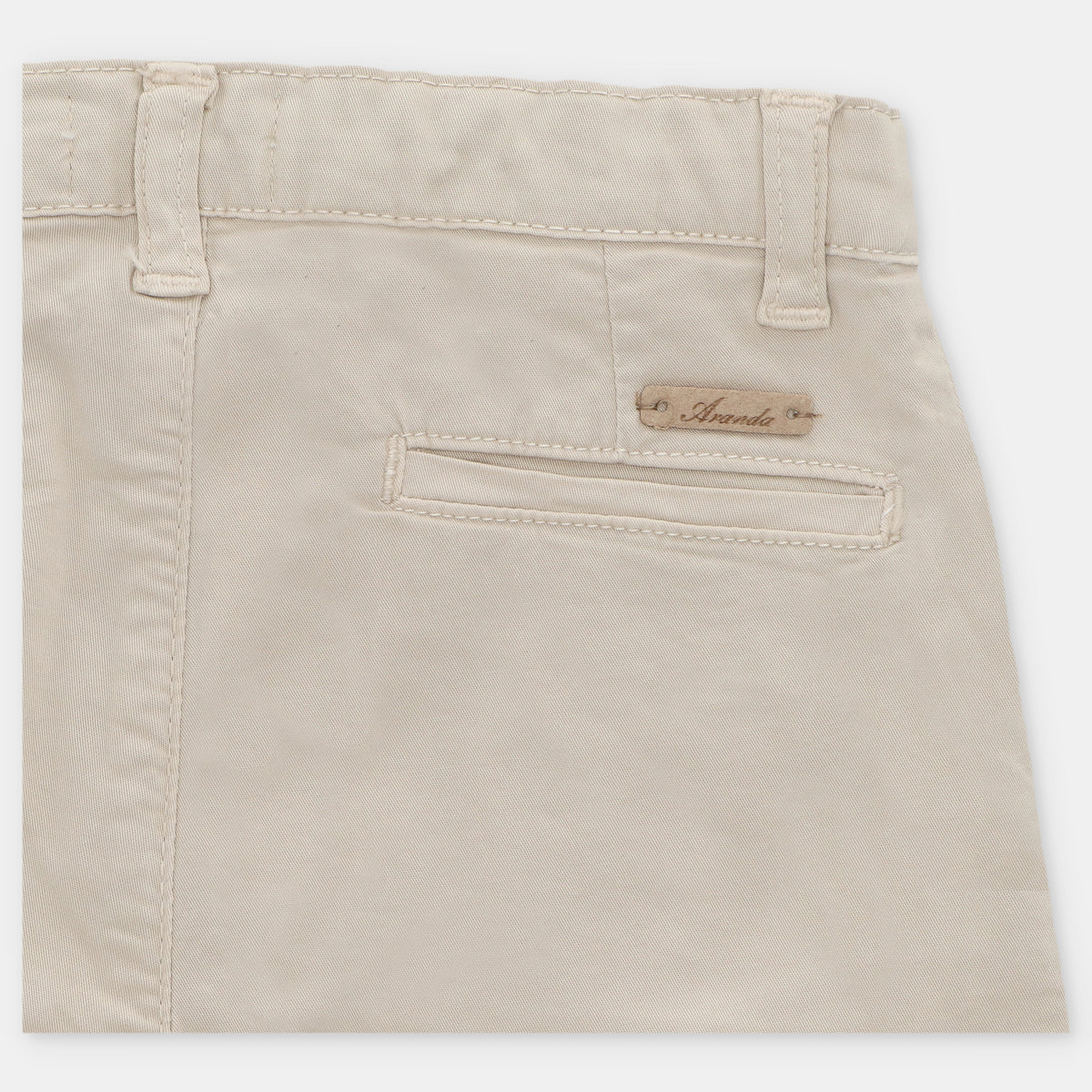 Pantalon Chino Sarga Beige Coleccion Caravia