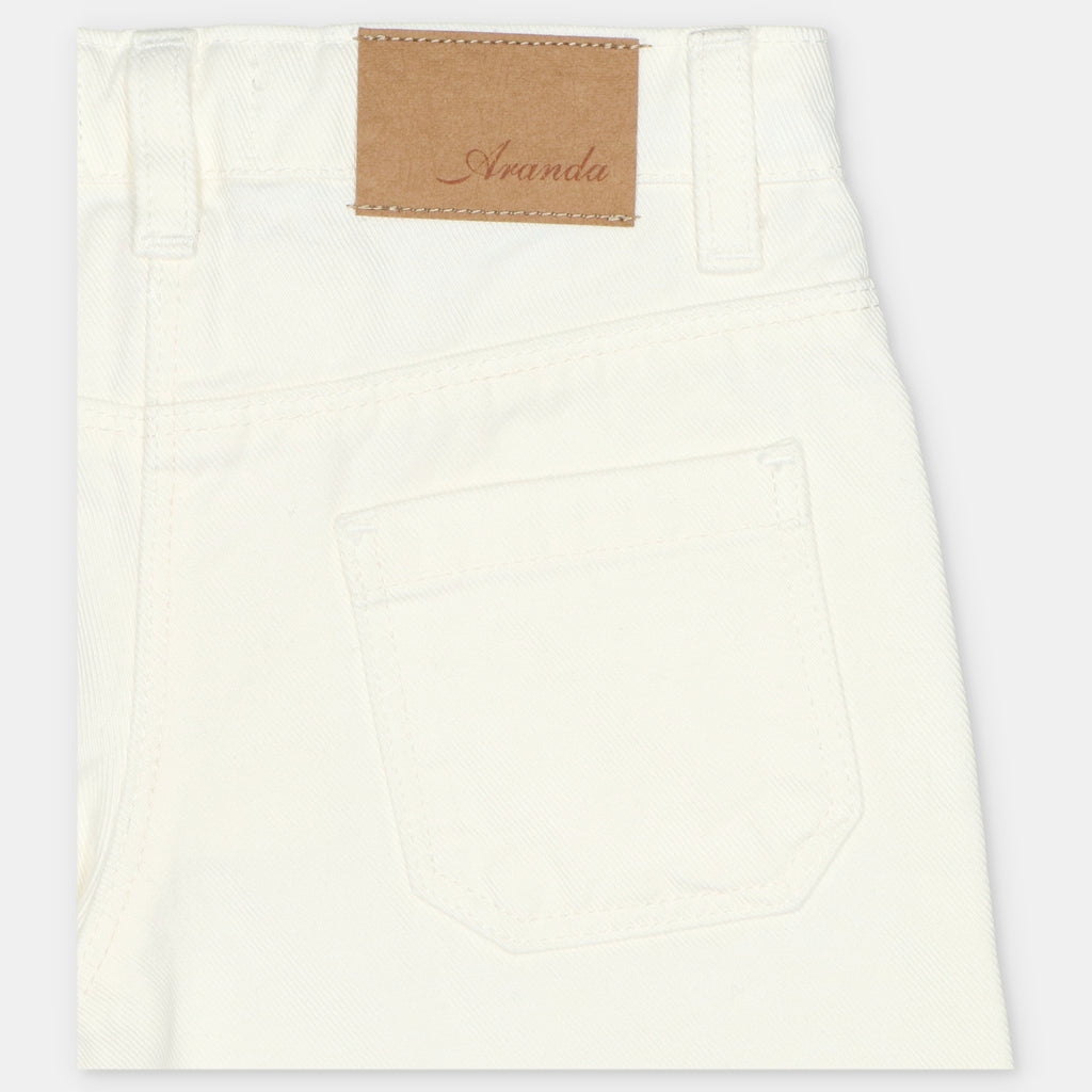 Pantalon Straight Sarga Crudo Coleccion Pravia