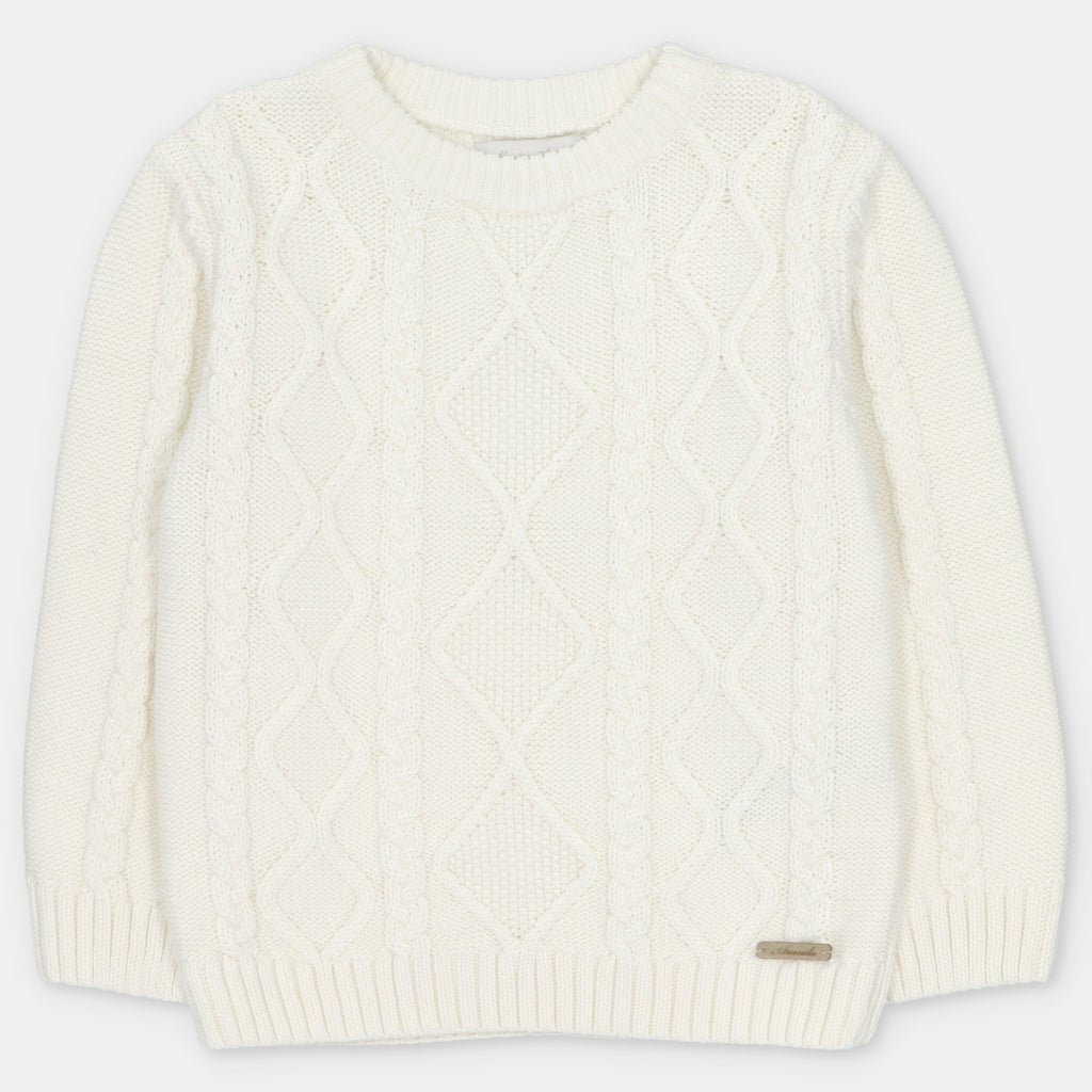 Jersey Punto Trenzas Unisex Burdeos