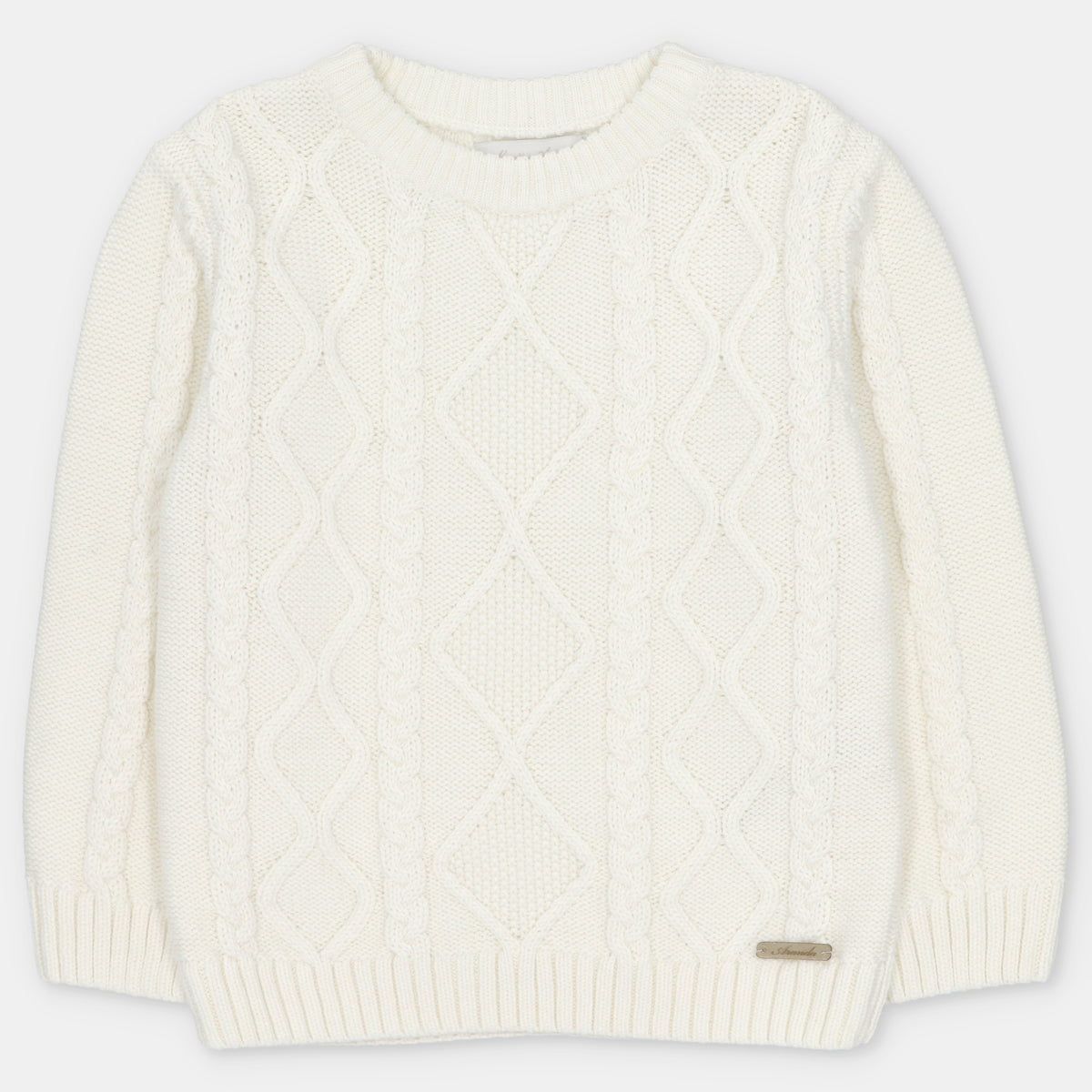 Jersey Punto Trenzas Unisex Burdeos