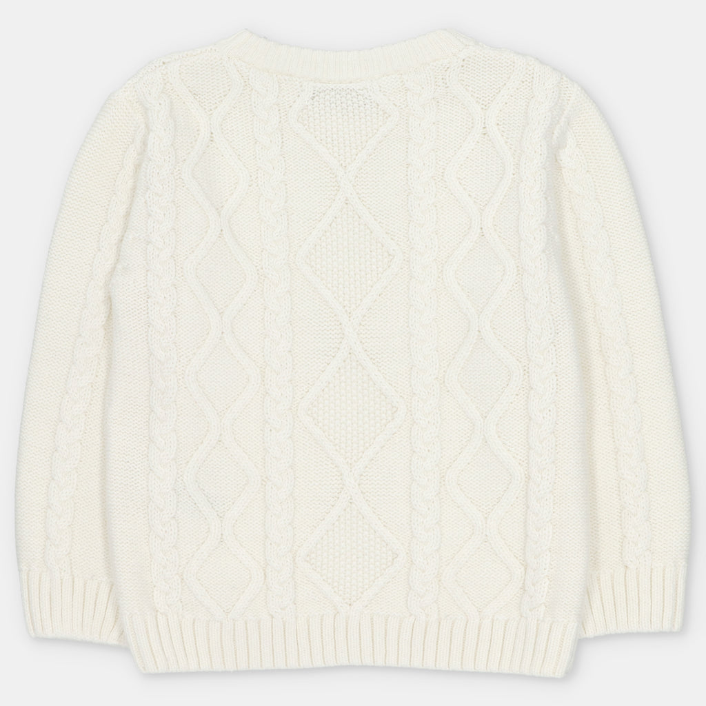 Jersey Punto Trenzas Unisex Burdeos