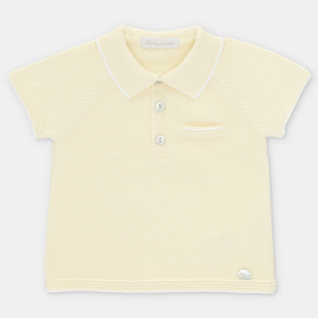Conjunto de Jersey de Punto Amarillo Pastel con Bombacho Plumeti Winnipeg