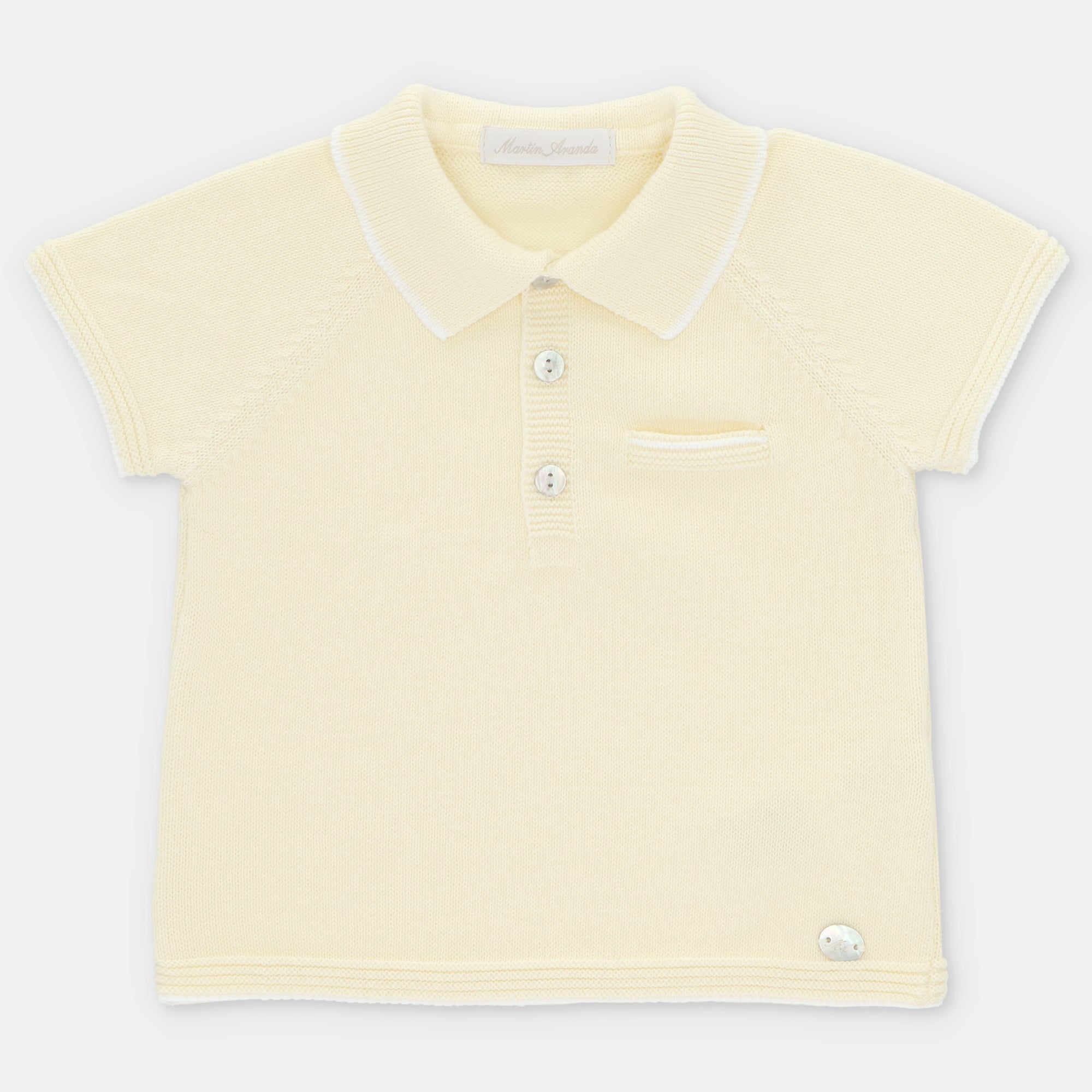 Conjunto de Jersey de Punto Amarillo Pastel con Bombacho Plumeti Winnipeg