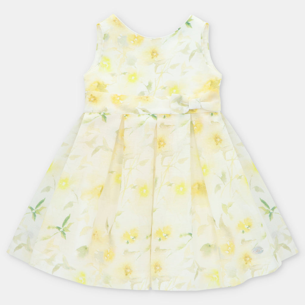 Vestido Estampado Flores Amarillo Pastel Winniepeg