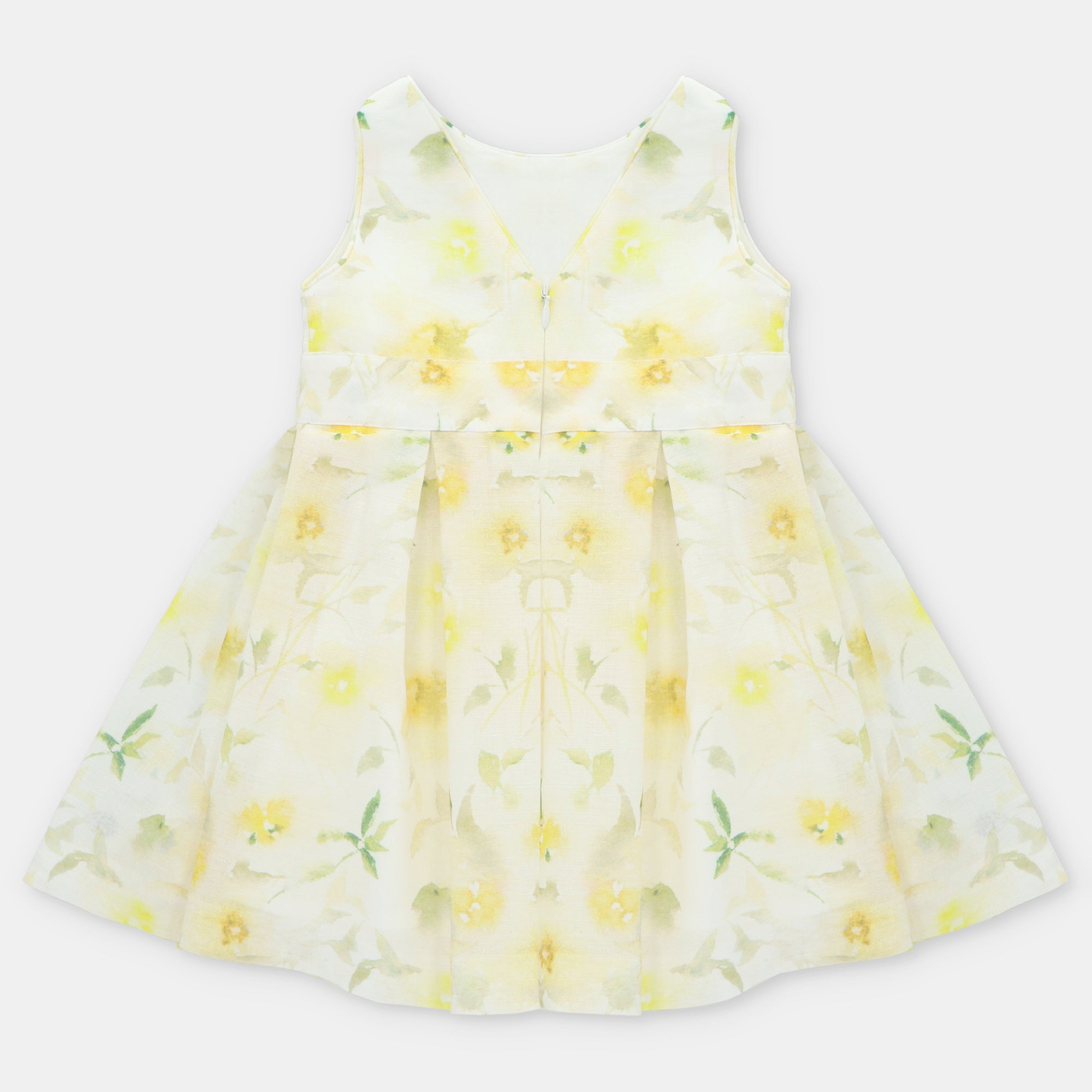 Vestido Estampado Flores Amarillo Pastel Winniepeg