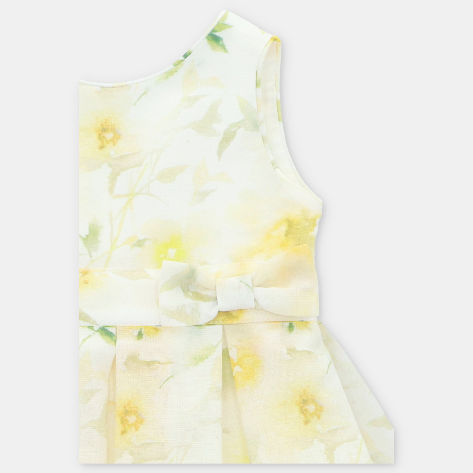 Vestido Estampado Flores Amarillo Pastel Winniepeg