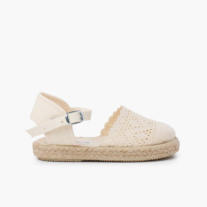 Espadrillas Tejidas en Crudo