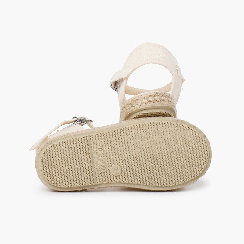 Espadrillas Tejidas en Crudo