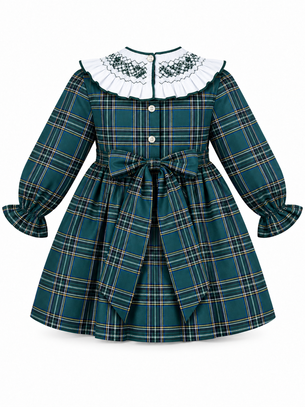 Vestido Nido de Abeja Cuadros Colección Forest