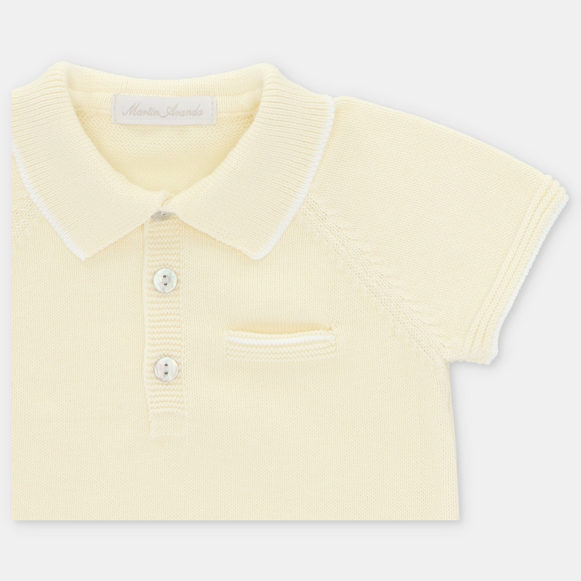 Conjunto de Jersey de Punto Amarillo Pastel con Bombacho Plumeti Winnipeg