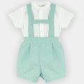 Conjunto Tirantes Manga Corta Verde Agua
