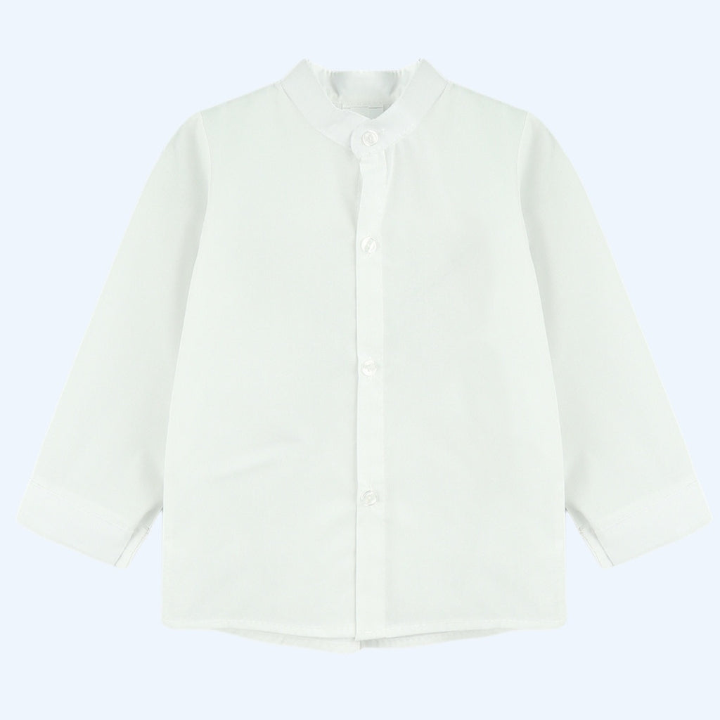 Conjunto Camisa Manga Larga y Bermuda con Cinturón