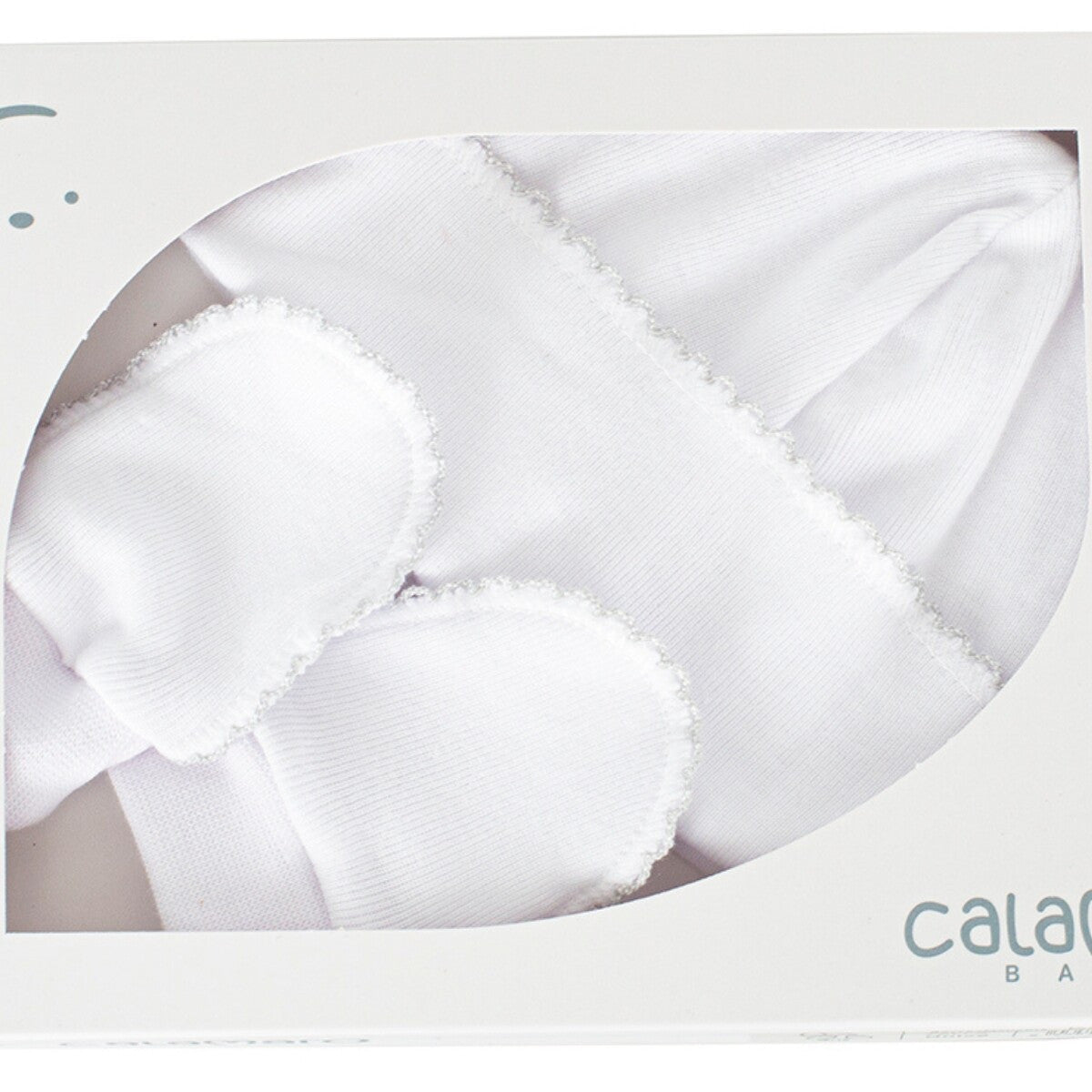 Set Blanco de Gorro y Manoplas