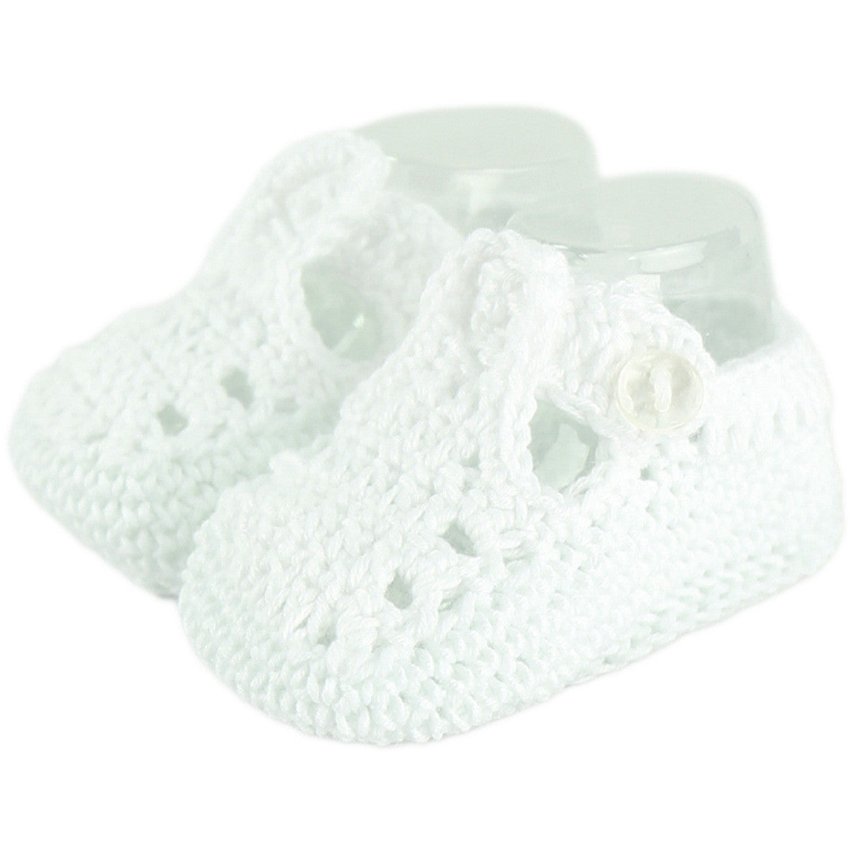 Escarpines Blancos Tipo Cangrejeras