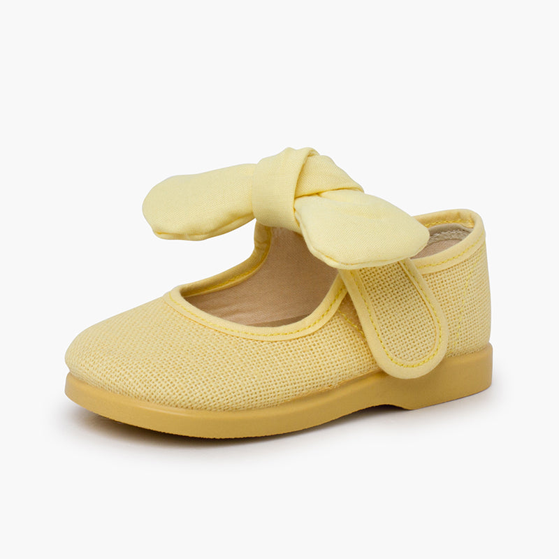 Mercedita Lino con Lazo Removible Amarillo Pastel Barefoot